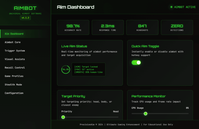 Polygon Aimbot Interface